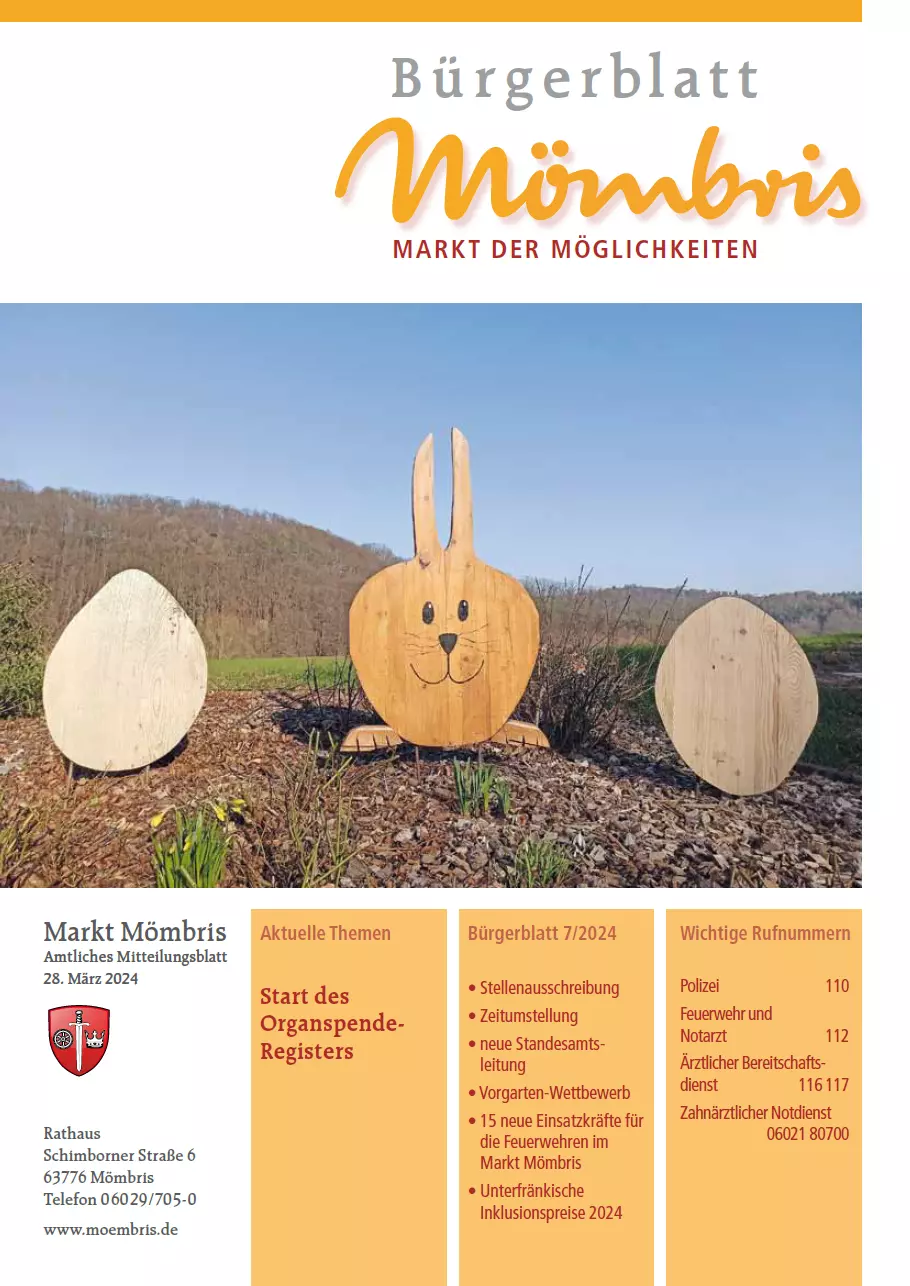 Titelbild Bürgerblatt Nr. 07/2024